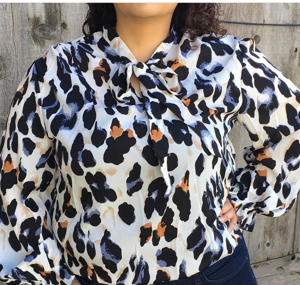 Cheetah long sleeve shirt